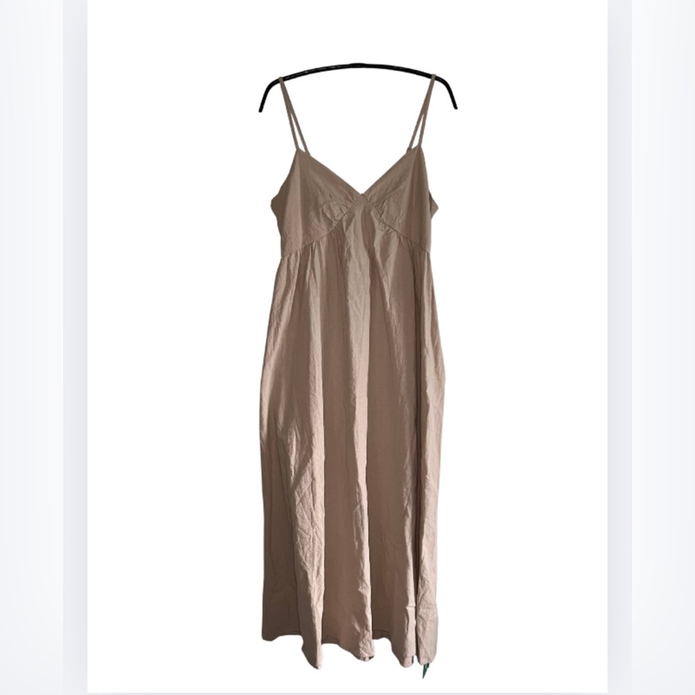 Elegant Tan Maxi Dress